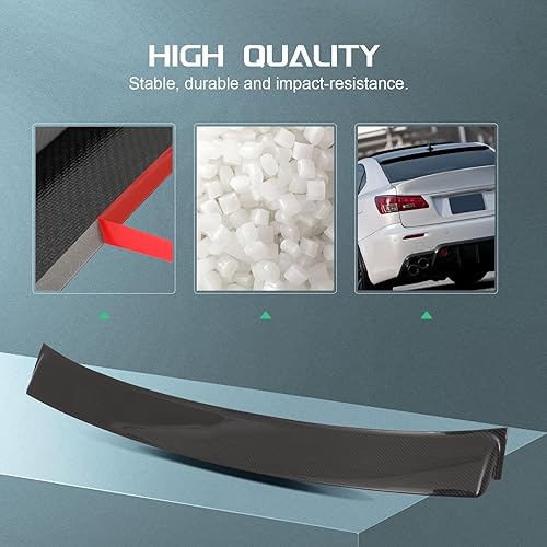 Miniatura 20 de SCITOO Spoiler Wing GT Style Universal 52" ABS Brillante Carbono Aspecto Trasero Alerón Alerón