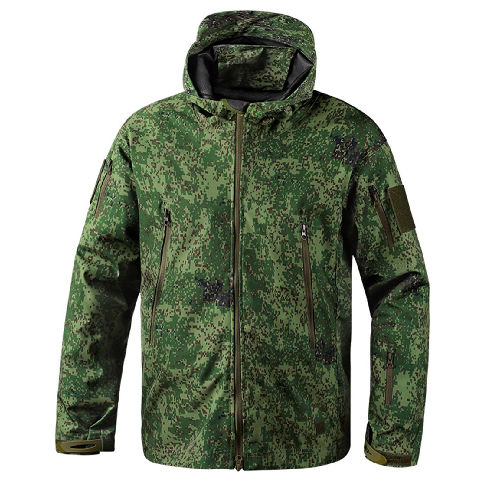 Generico Giacca A Vento Uomo - Giacca Antivento Softshell Impermeabile per Escursionismo Campeggio e Abbigliamento Quotidiano Leggera Traspirante Tutte Le Stagioni Casual