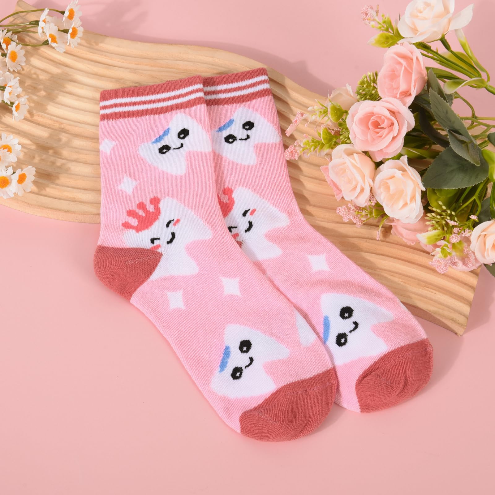 Dental Assistant Gifts for Women Unique Dentist Gifts Funny Dental Hygienist Gift Including Glass Cup Socks Canvas Tote Bag Keychain for Birthday Christmas