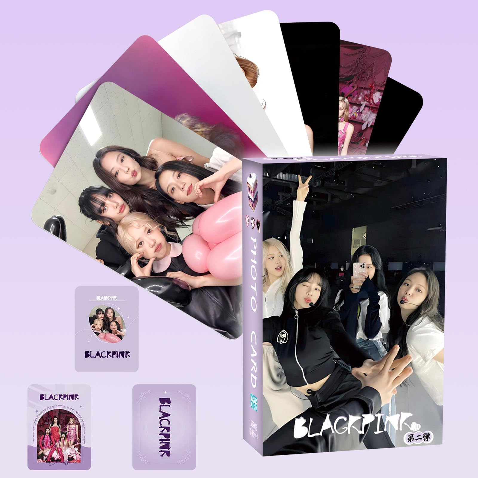 Coffret Photo LOMO BP Born Pink World Tour, Lot de 55 Cartes, Album, Cadeau Fan (Couverture Aléatoire)