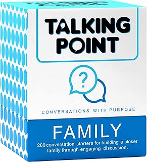 200 Family Conversation Cards - Questions to Get Everyone Talking & Building Relationships - Fun Family Games for Kids and...