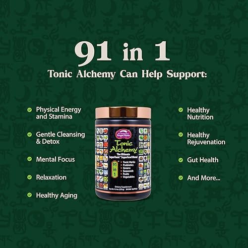 Miniatura 3 de Dragon Herbs - Tonic Alchemy - La mejor mezcla supertónica de superalimentos, 9.5 onzas