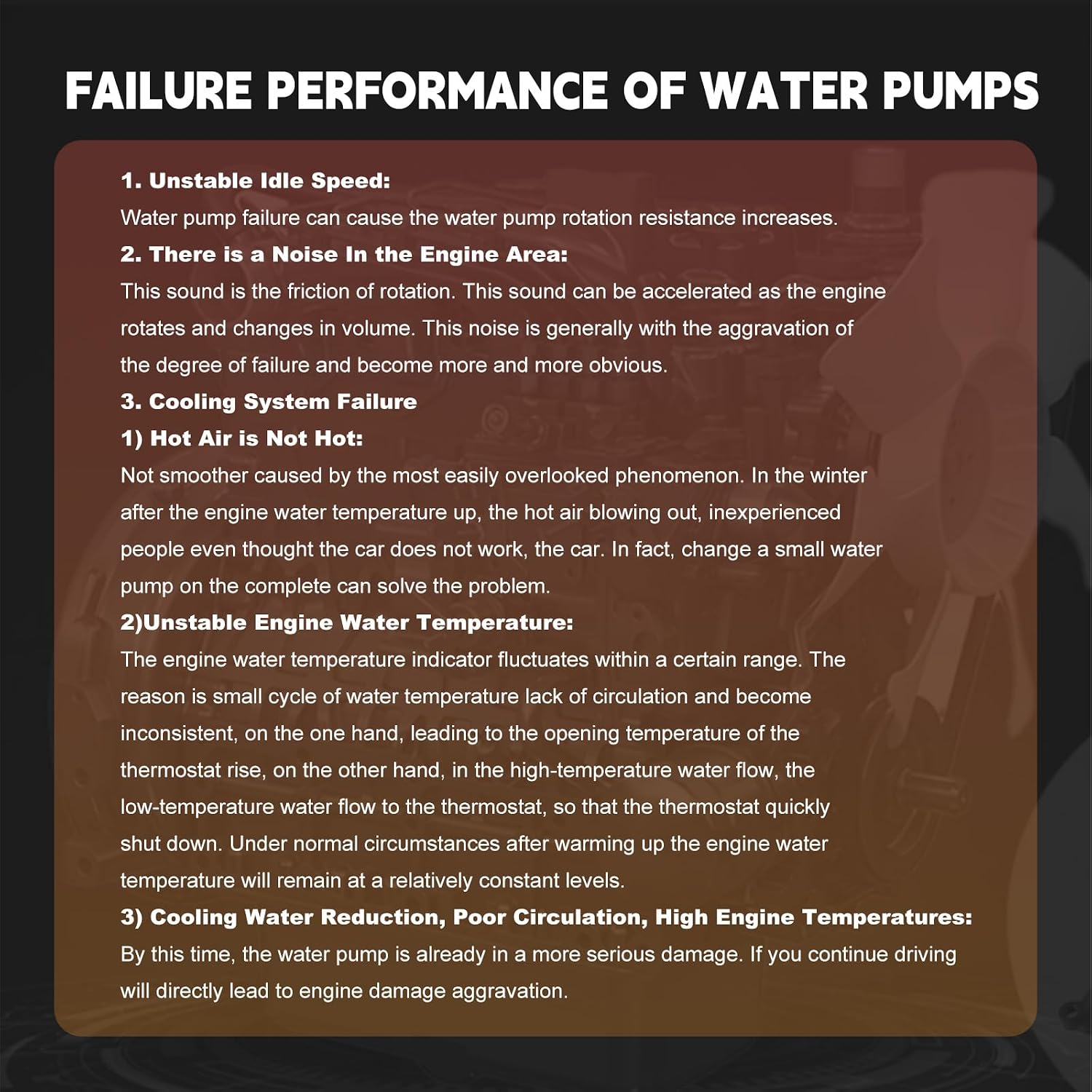 3800745 Water Pump Engine Cooling 4955706 ‎Heavy Duty Water Pump Compatible with Cummins M11 L10 QSM11 ISM11