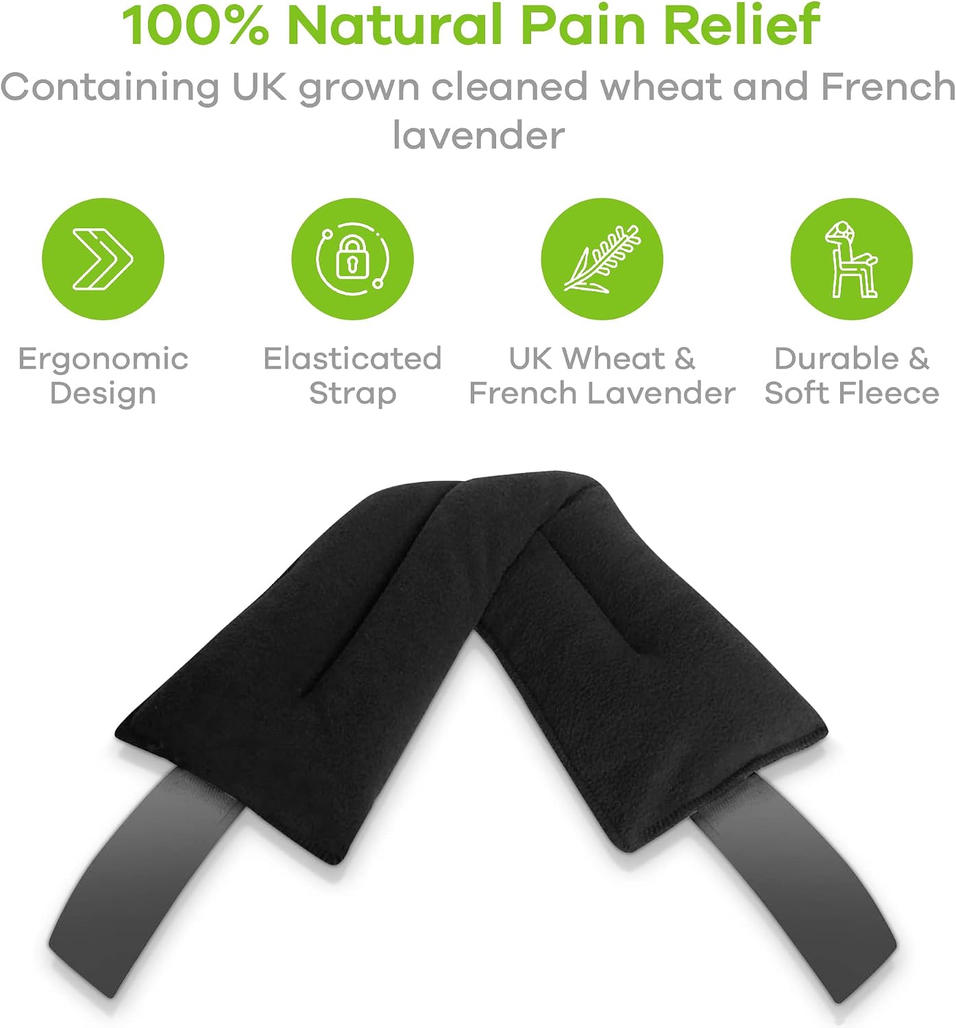Wheat Bags Microwavable Heat Pack, Body Wrap Microwave Heat Pad with UK Cleaned Wheat & Lavender Scent for Body Discomfort - Image 4