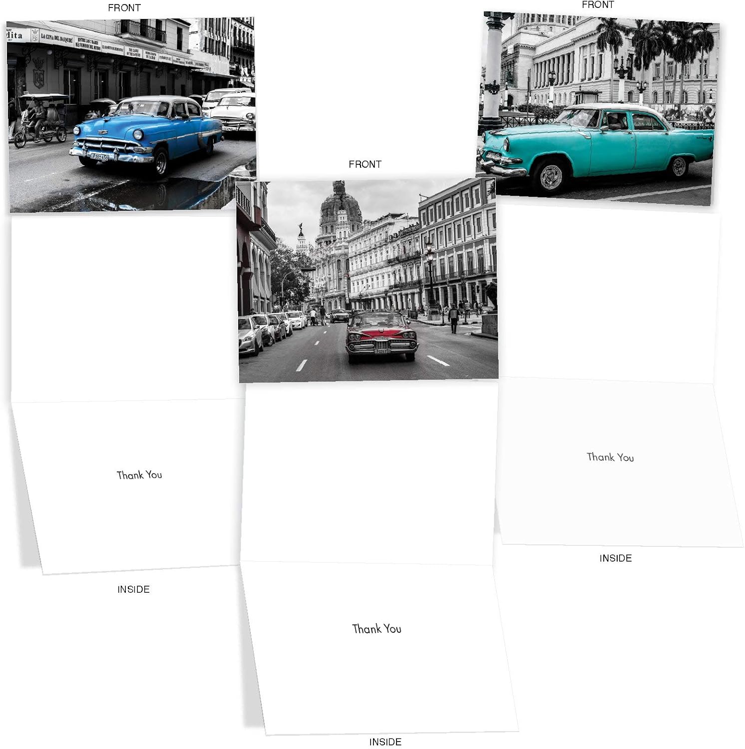 The Best Card Company, 10 Assorted Thank You Notecards Bulk Box Set 4 x 5.12 inch w/Envelopes - Image 5