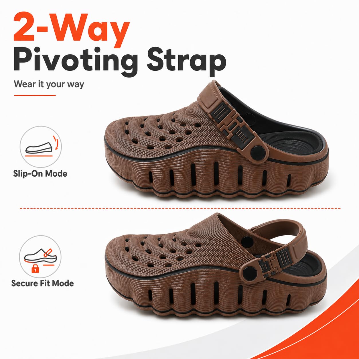 Zoccoli unisex per donne e uomini, scarpe da giardino con plateau EVA
