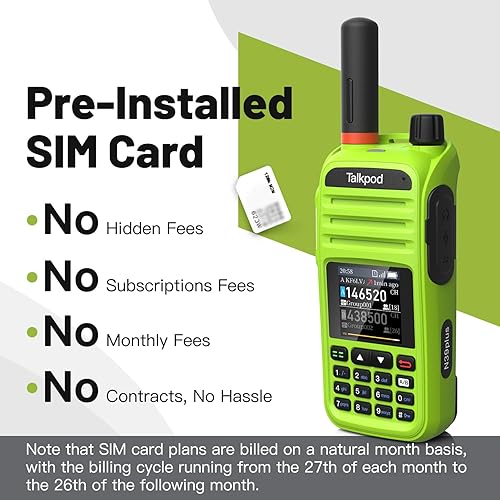 Vista 4 de Talkpod N39plus Rapid Walkie Talkie Unlimited Range, radios PoC a nivel nacional PTT Radios bidireccionales de larga distancia para familia