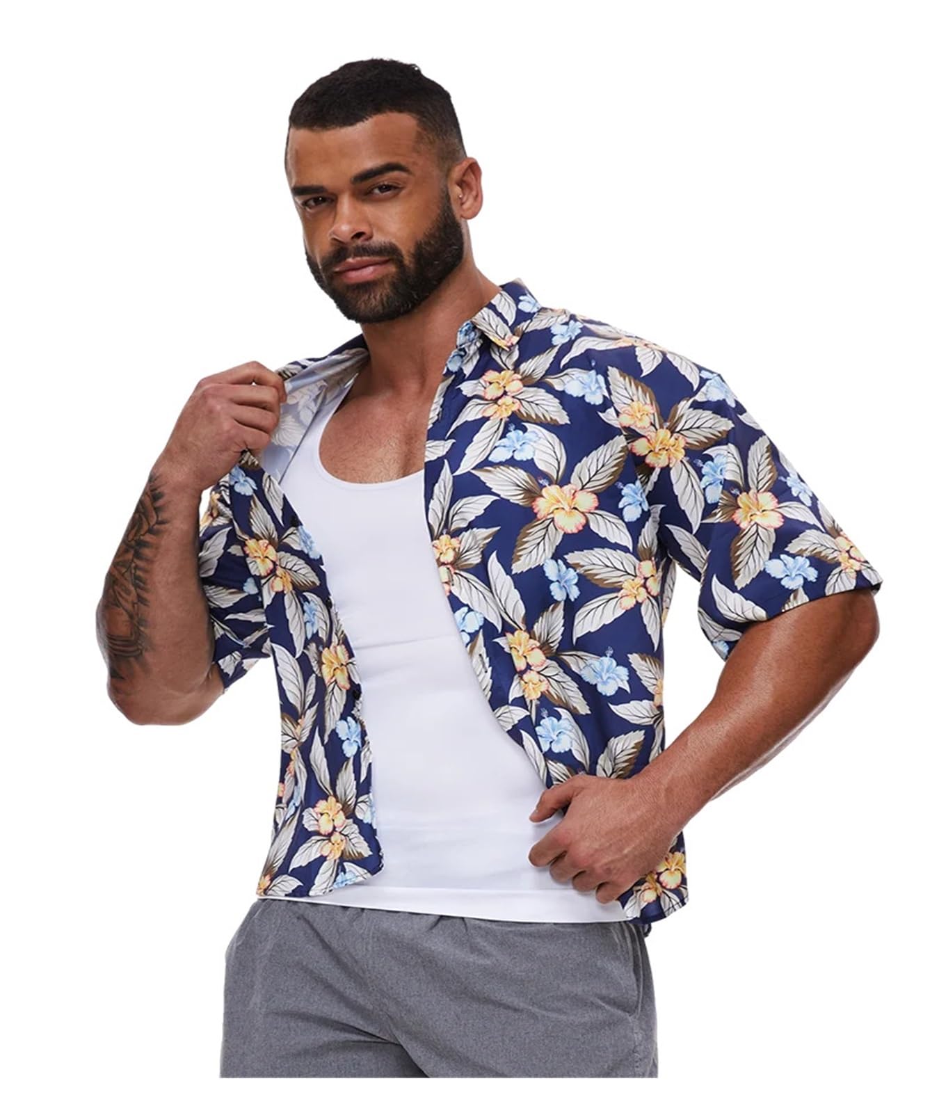 Camiseta CompresióN Hombre Camiseta de compresión moldeadora for hombre, camiseta interior adelgazante, camisetas sin mangas moldeadoras de cuerpo, chaleco moldeador sin mangas, 2 uds. Camiseta Adelga
