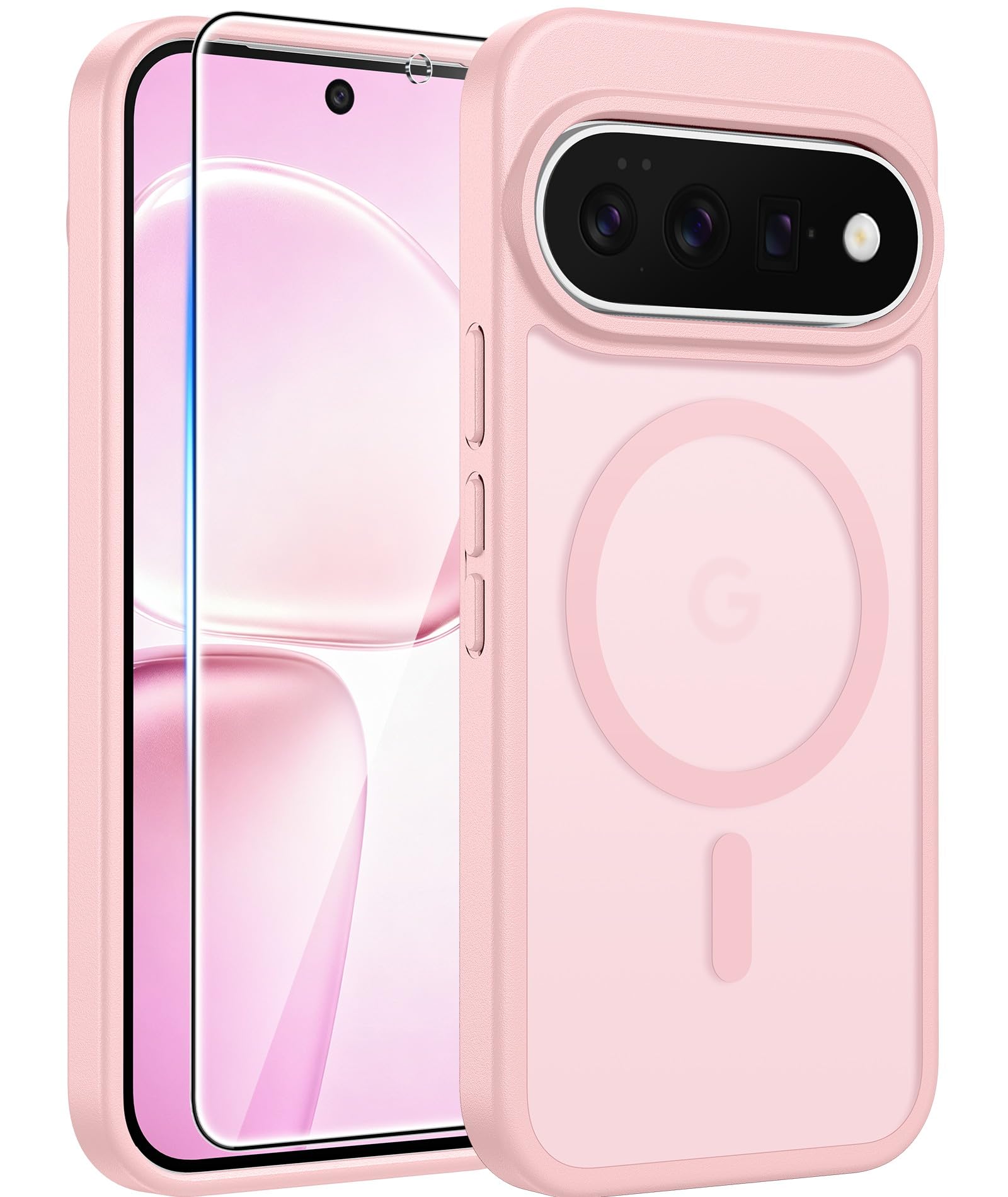 FNTCASE for Google Pixel 11 Pro XL Case Light Pink: Fit for MagSafe