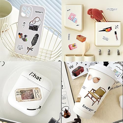 Miniatura 10 de Libro de calcomanías para diario, calcomanías Washi para álbumes de recortes, 20 hojas325 calcomanías de diario para adultos, adolescentes, niñas,