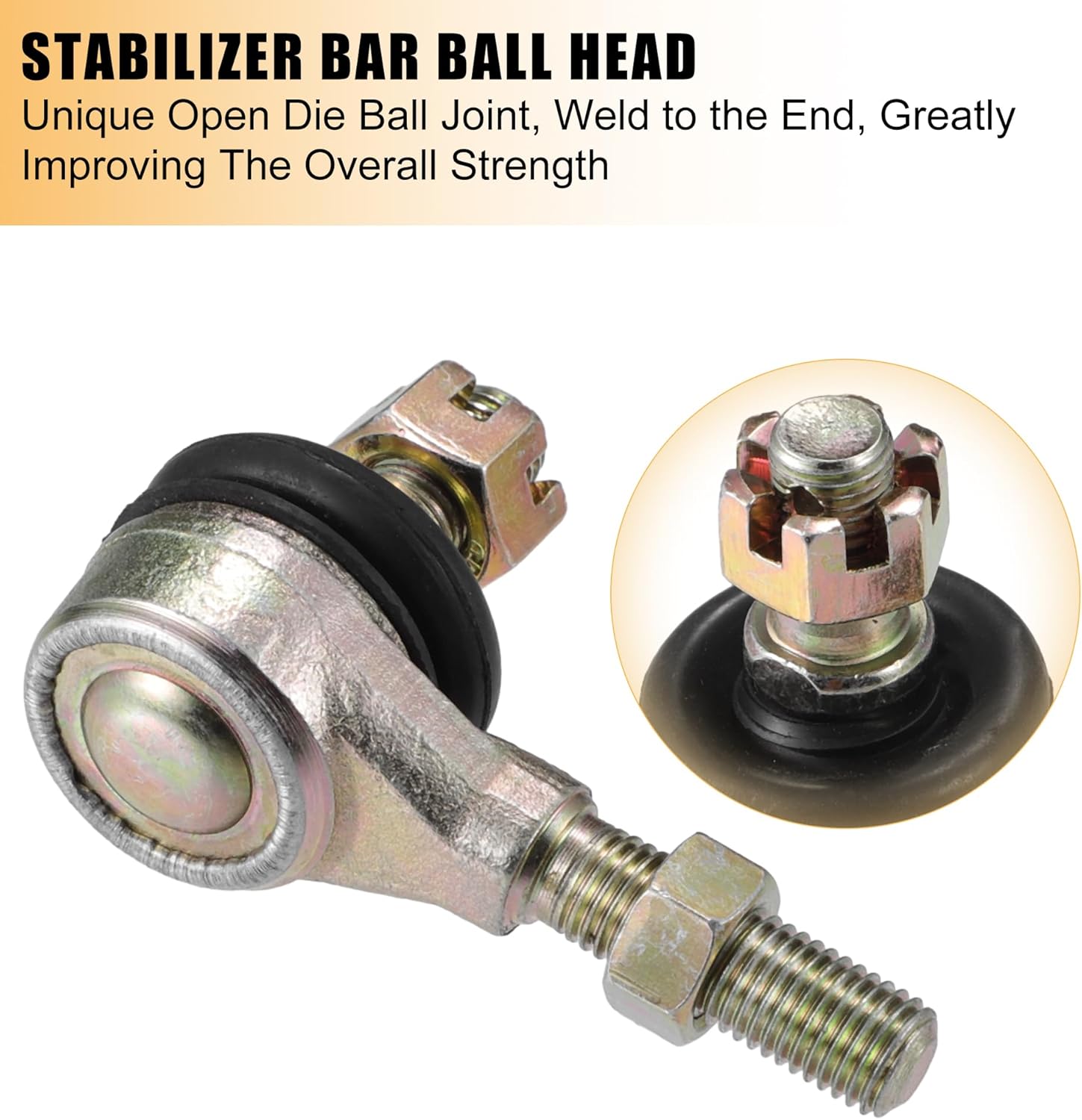 ACROPIX 28cm 11.02" Steering Tie Rod End Tie Rod Link Fit for 50cc 70cc 90cc 110cc 125cc 150cc ATV Quad Four Wheeler with Ball Joint Accessories - Pack of 2