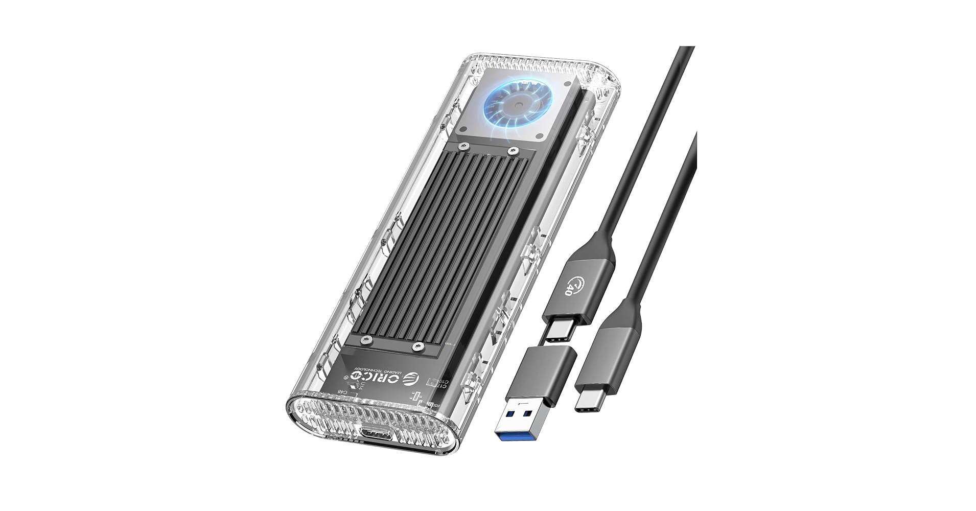 ORICO M.2 SSDNVMeケース Thunderbolt 40Gbps Amazon.com: ORICO 40Gbps M.2 NVMe SSD Enclosure with Built