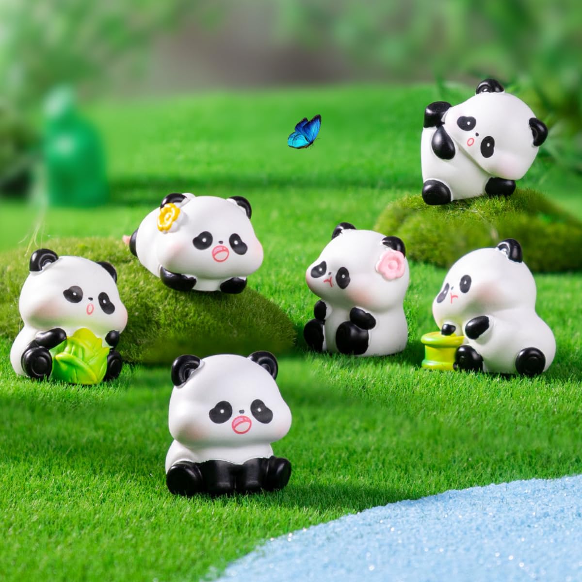 FOLANDO Cute Panda Figure Set - Image 3