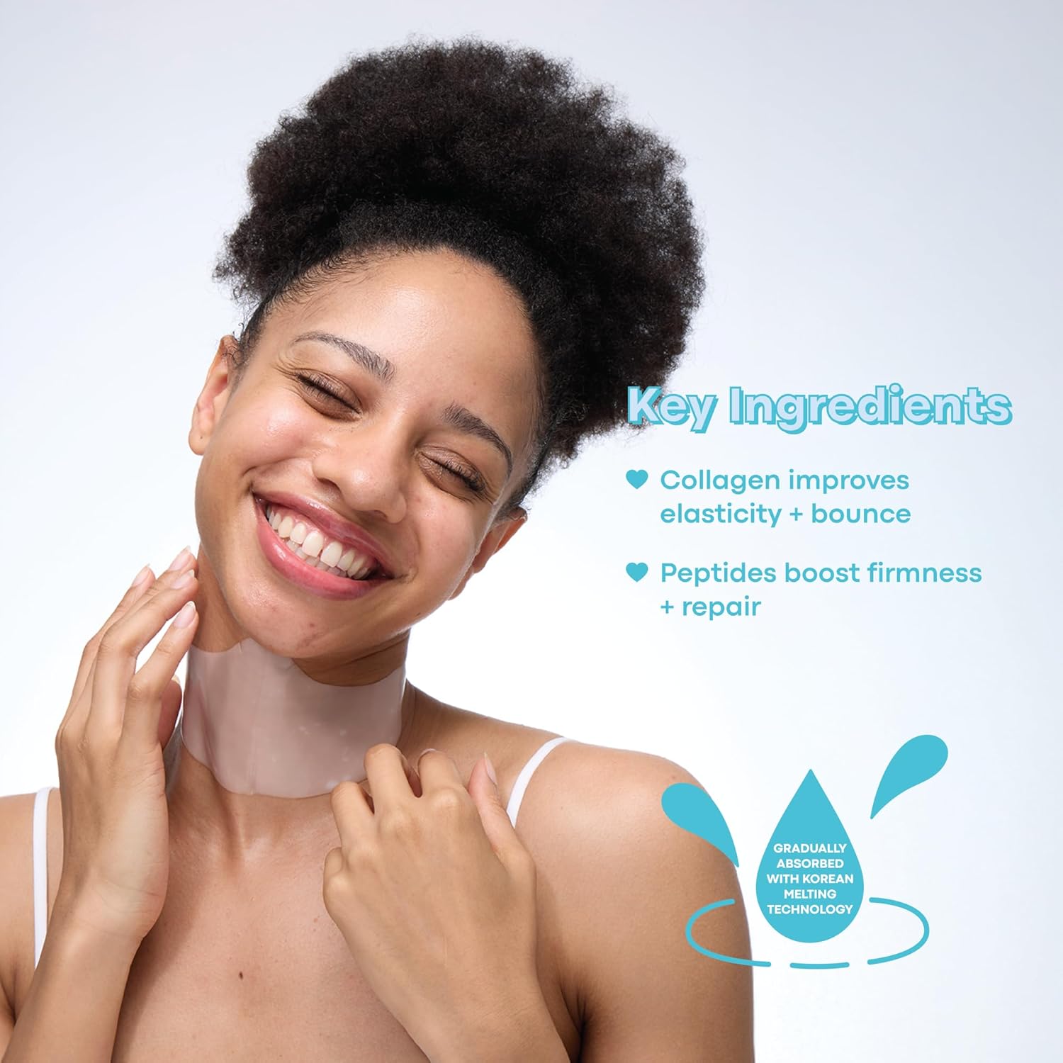 TONYMOLY Mask Melt Brightening Hydrogel Overnight Face Mask, Vitamin C and Rice Essence, 1 Sheet - Image 3