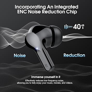 Wireless Earbuds, Bluetooth 5.4 Headphones HiFi Stereo, Bluetooth Earbuds