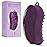 MainBasics Silicone Body Scrubber - Dual-Sided Shower & Scalp Scrubber, Gentle Silicone Loofah Alternative for Deep Clean (Purple, Scalp)