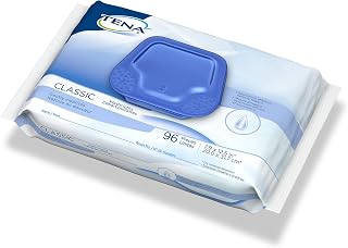 TENA Scented Aloe/Vitamin E/Chamomile Cleansing Wipes, Alcohol-Free, 96 Count, 1 Pack