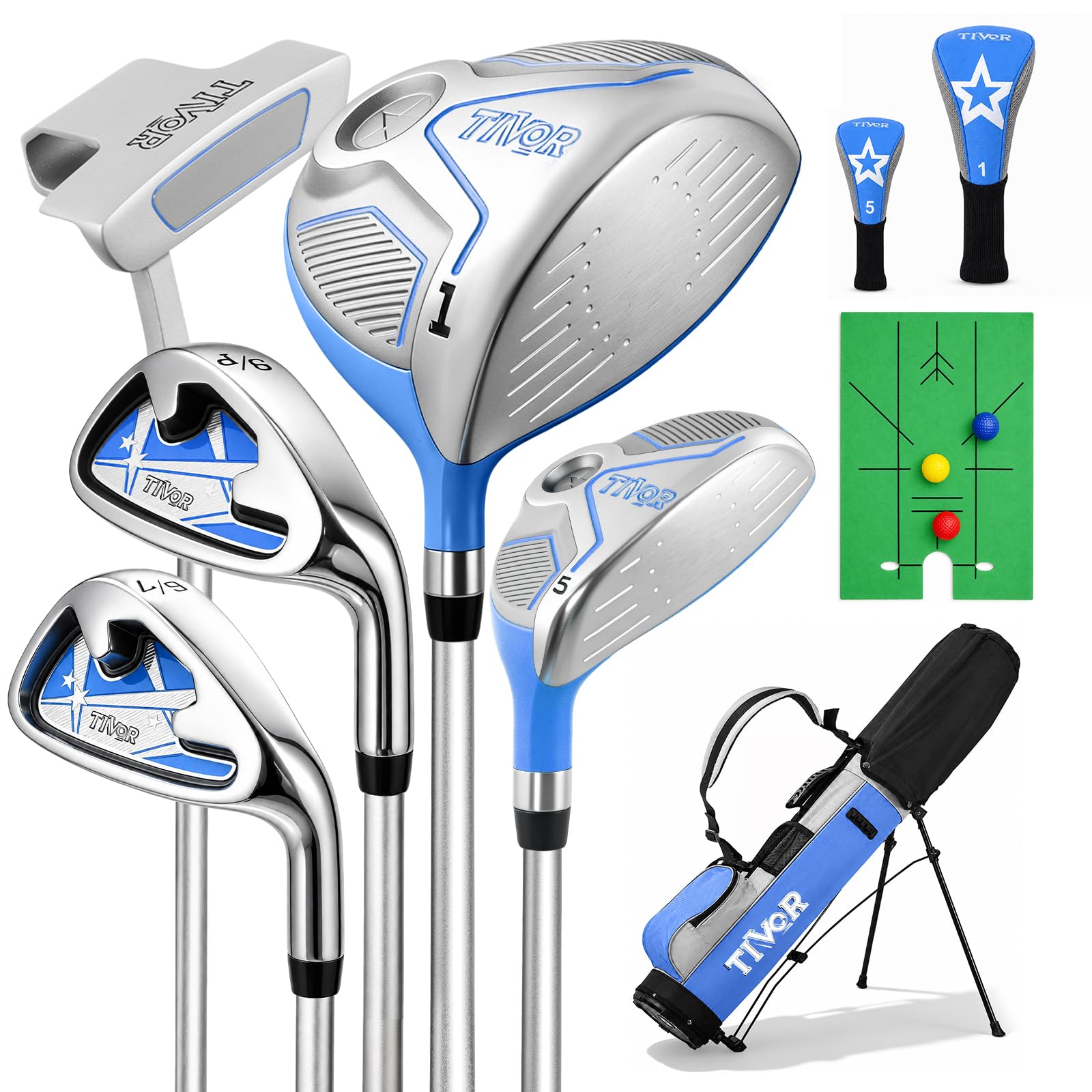 Tivor Kids Golf Clubs Set for Ages 9-12