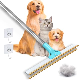 Uptoroot Cleaner Pro Pet Hair Remover,52’’ Adjustable Handle Carpet Rake, Extra-Wide & Durable Edge of Pet Hair Remover for Embedded Fur Removal from Carpet,Stair or Rug, Dog Hair Remover