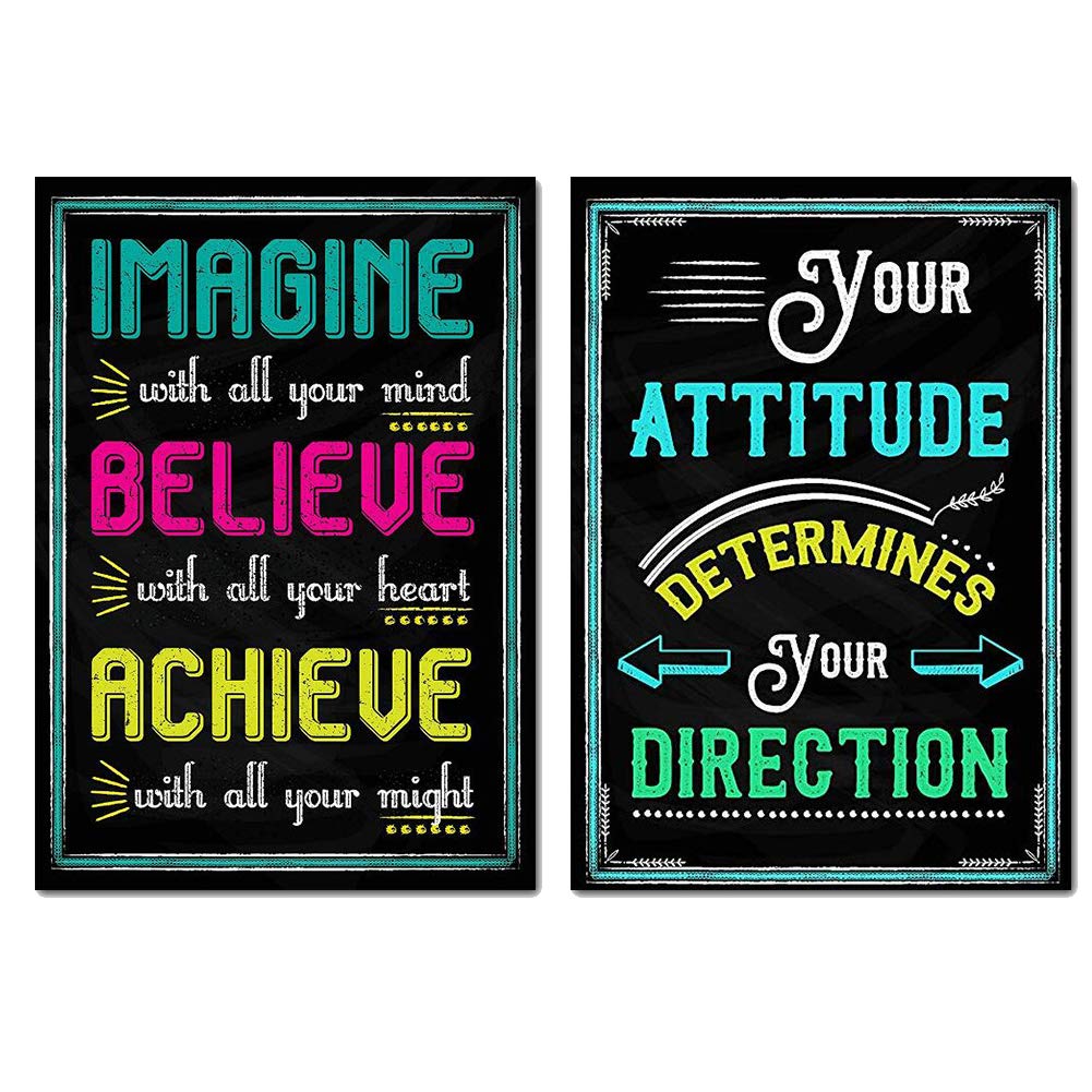 Buy QincLing 3 pcs Motivational Posters Classroom Wall Posters