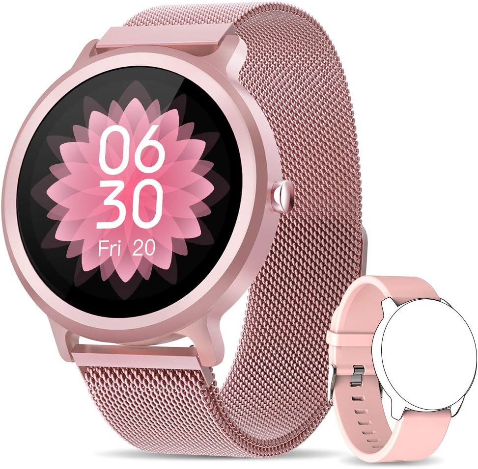NAIXUES Smartwatch Mujer Reloj Inteligente IP68 con 24 Modos de Deporte,  Pulsómetro, Monitor de Sueño, Notificaciones Inteligentes, 1.28 Pulgadas  Pantalla Táctil Completo Smartwatch : Amazon.es: Electrónica