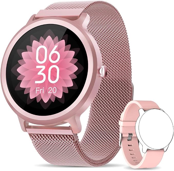 NAIXUES Smartwatch Mujer Reloj Inteligente IP68 con 24 Modos de Deporte,  Pulsómetro, Monitor de Sueño, Notificaciones Inteligentes, 1.28 Pulgadas  Pantalla Táctil Completo Smartwatch : Amazon.es: Electrónica