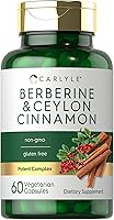 Vista 1 de Carlyle Berberina con canela de Ceilán Complejo de 2000 mg 60 cápsulas Vegetariano, sin OMG, sin gluten