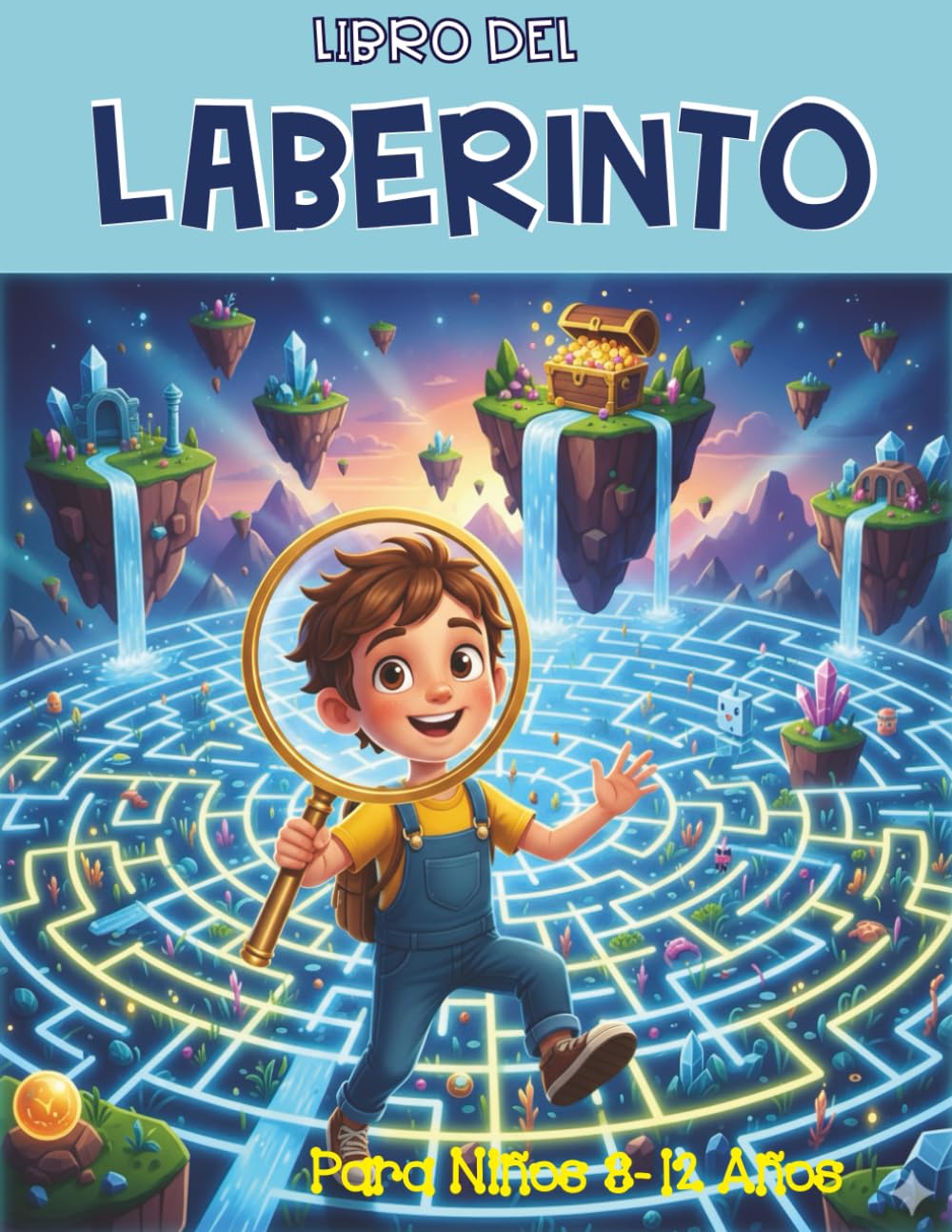 Libro del Laberinto Para Niños 6-12 Años: 110 Páginas con Laberintos Divertidos Rompecabezas para Niños y Niñas Juegos de Lógica y Motricidad Fina.