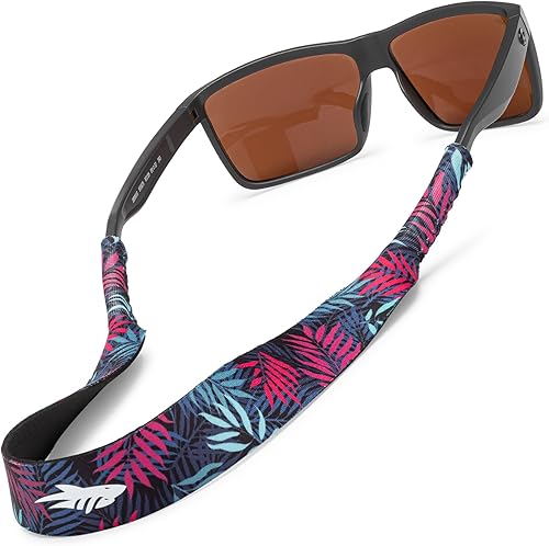 Miniatura 19 de Pilotfish Sujetador de neopreno para anteojos de sol, correa para lentes - Premium, ligero, tamaño perfecto para hombres y mujeres