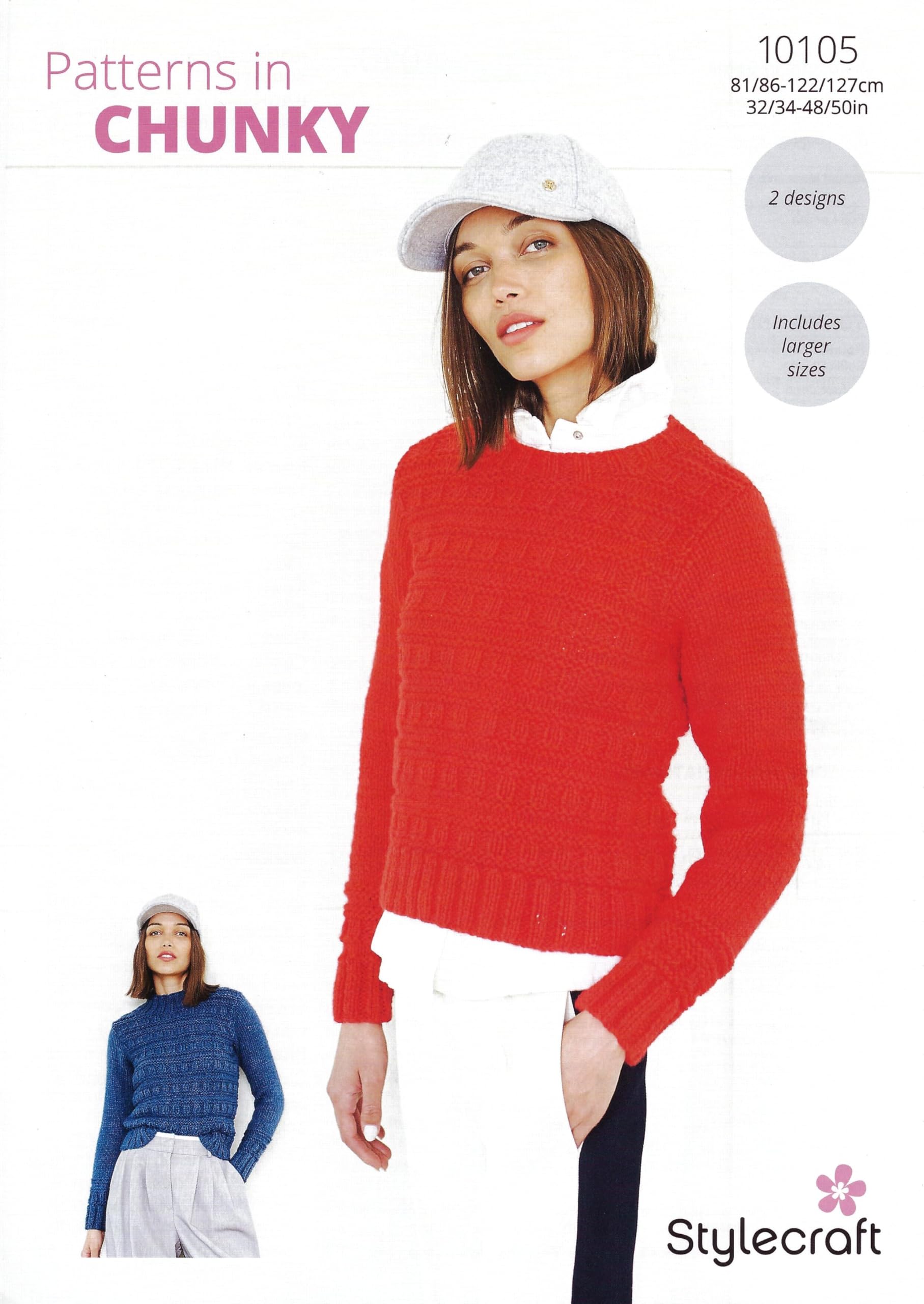 Stylecraft Chunky Knitting Pattern - 10105 Ladies Sweaters (2 Designs)