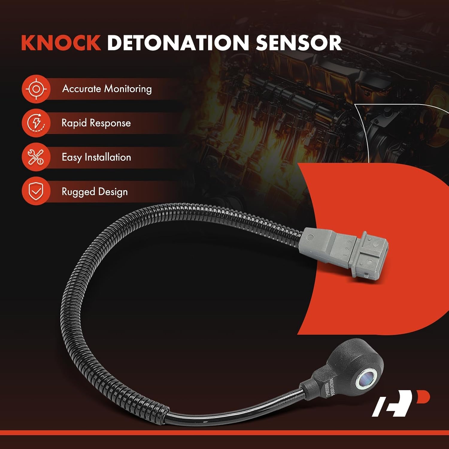 A-Premium Ignition Knock Detonation Sensor Compatible with Kia Rio 2001 2002 2003 2004 2005