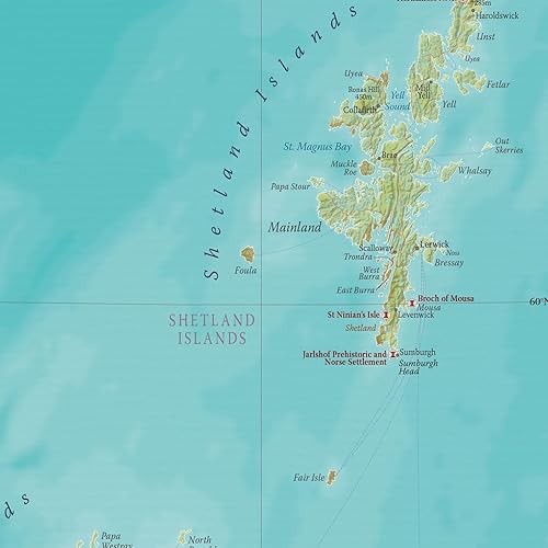 Miniatura 4 de Mapa de Escocia - Regalo para viajeros - Cartografía detallada - 16,5 x 23,4 pulgadas - Maps International