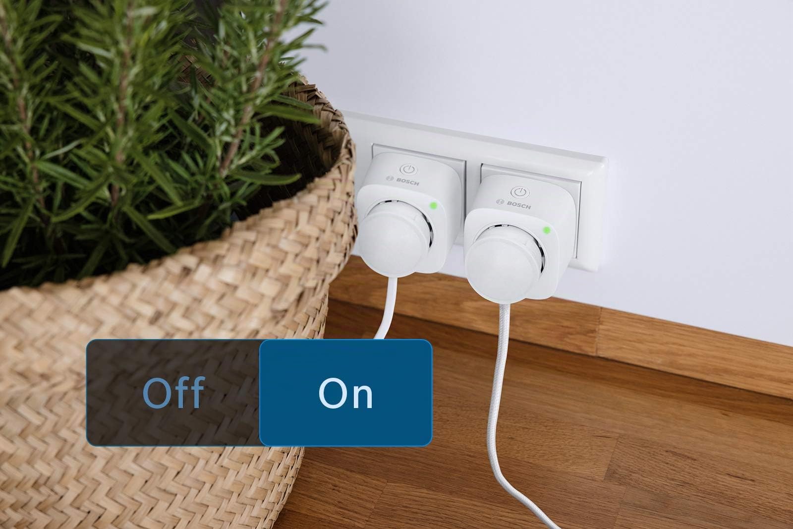 Bosch Smart Home - Presa Wi-Fi con funzione app (design compatto, prolunga del segnale radio, compatibile con Alexa, Google Assistant e Apple HomeKit)