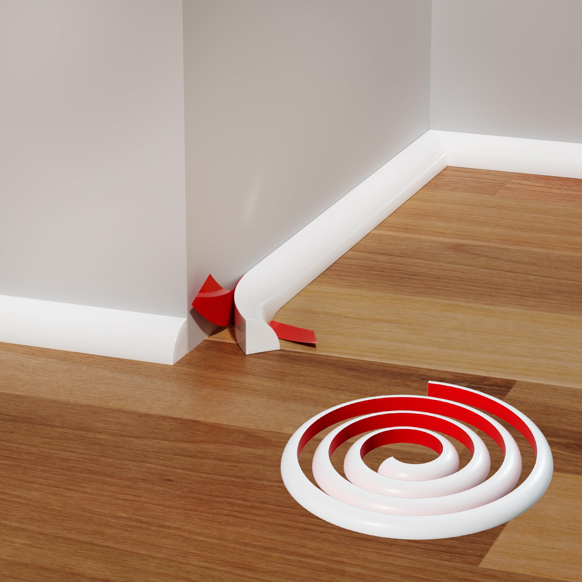 3/4 Inch (W) x 118Inch(L) Flexible Quarter Round Molding
