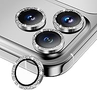 Vista 16 de Protector de lente de cámara para iPhone 17 Pro Max/17 Pro/16 Pro Max/16 Pro/15 Pro Max/15 Pro/14 Pro Max/14 Pro, cubierta individual de cámara