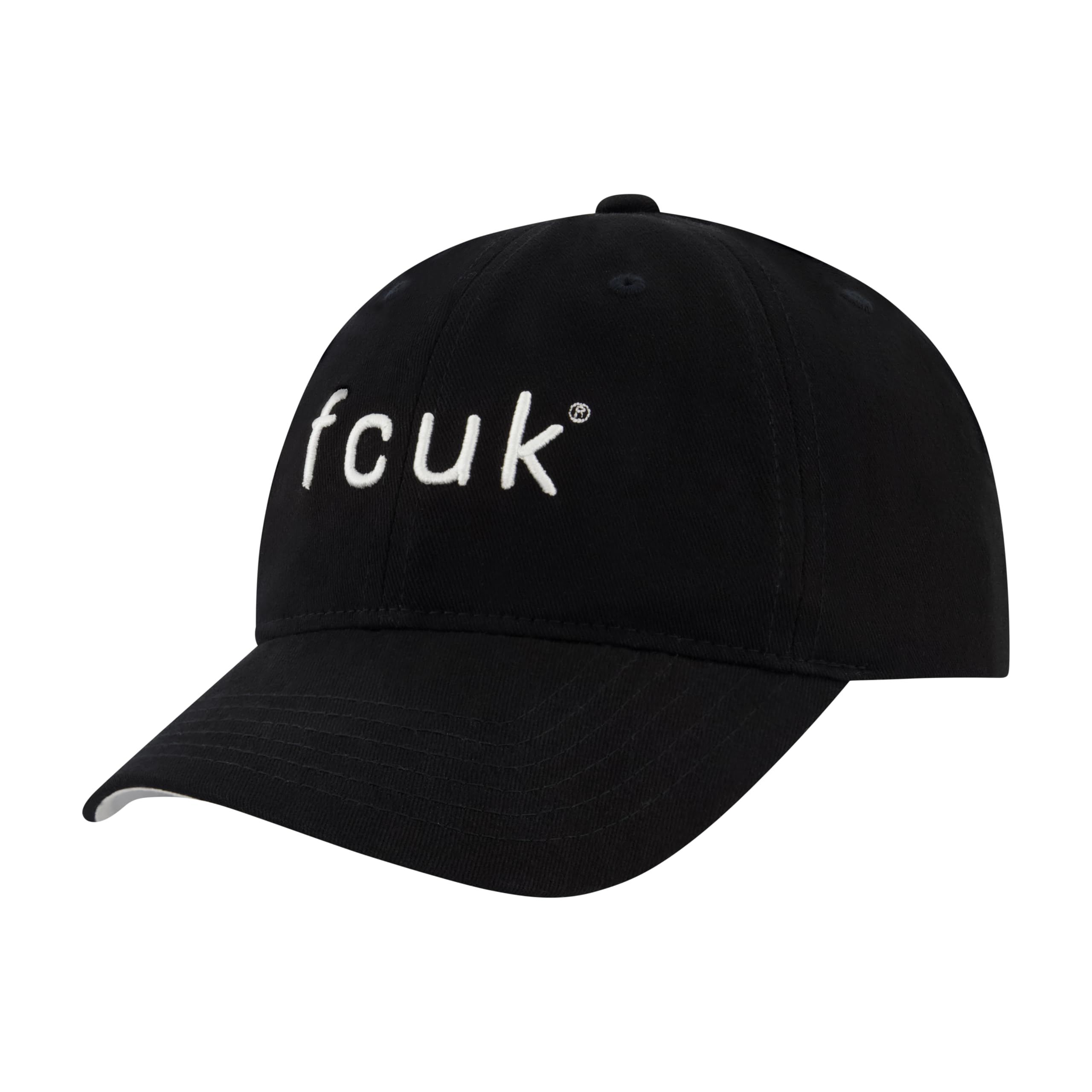 Concept One French Connection Baseball Cap, Adult Dad Hat with Curved Brim, Black, One Size