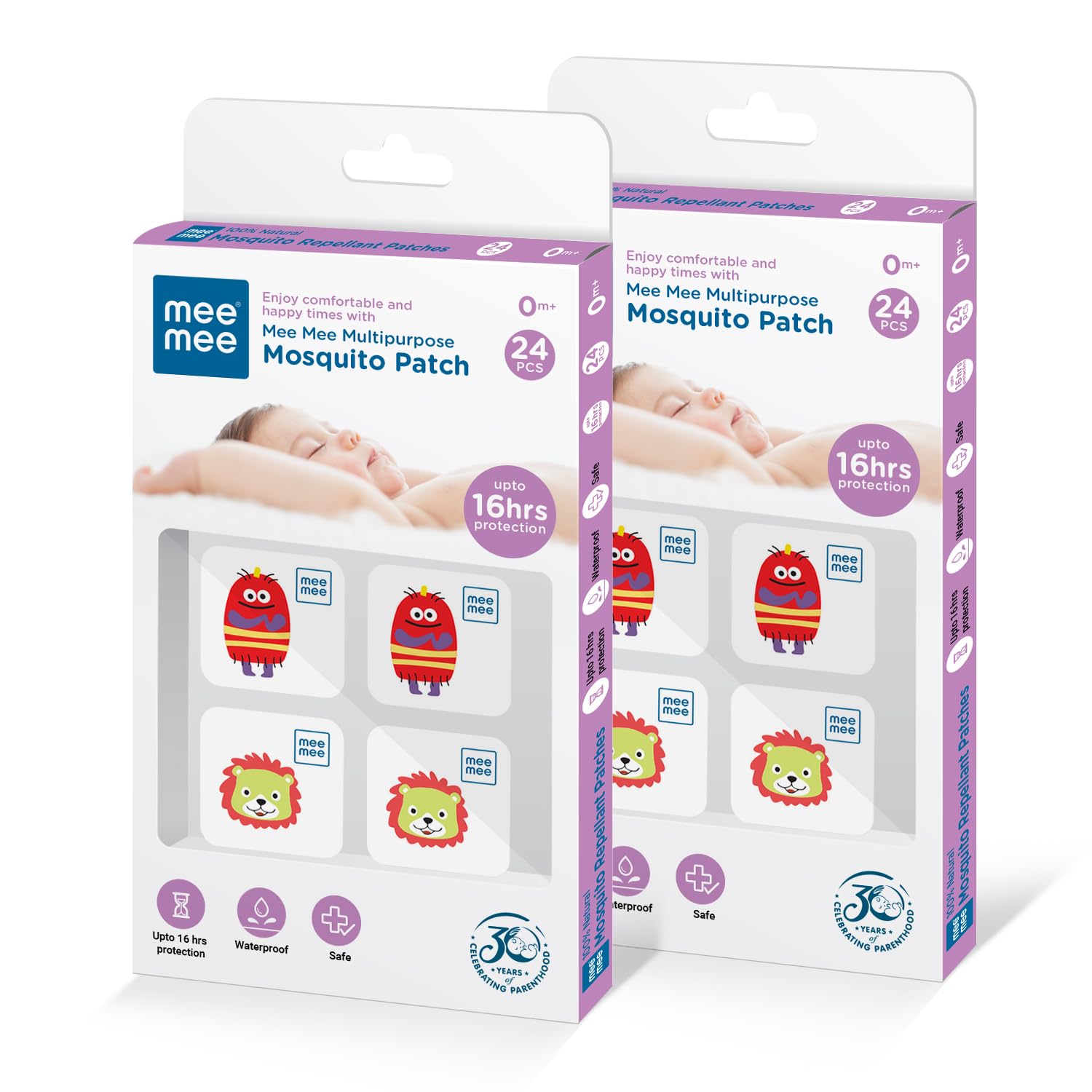 Mee Mee 100% Natural Mosquito Repellent Patches 24 Baby-Safe Patches Pack of 2 With 16 Hr Protection | with Lemon Scent, Non-Toxic, Waterproof | Protects Babies & Kids from Dengue, Malaria, Chikunguniya-picture-31