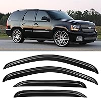 Cxdar Window Rain Guards for 2007-2014 Chevy Tahoe & GMC Yukon - Easy Install Wind Deflectors Visors