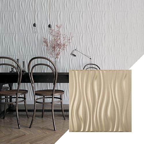 Miniatura 30 de Ekena Millwork 19 5/8 pulgadas de ancho x 19 5/8 pulgadas de alto Leandros EnduraWall Panel decorativo de pared 3D, cobre envejecido
