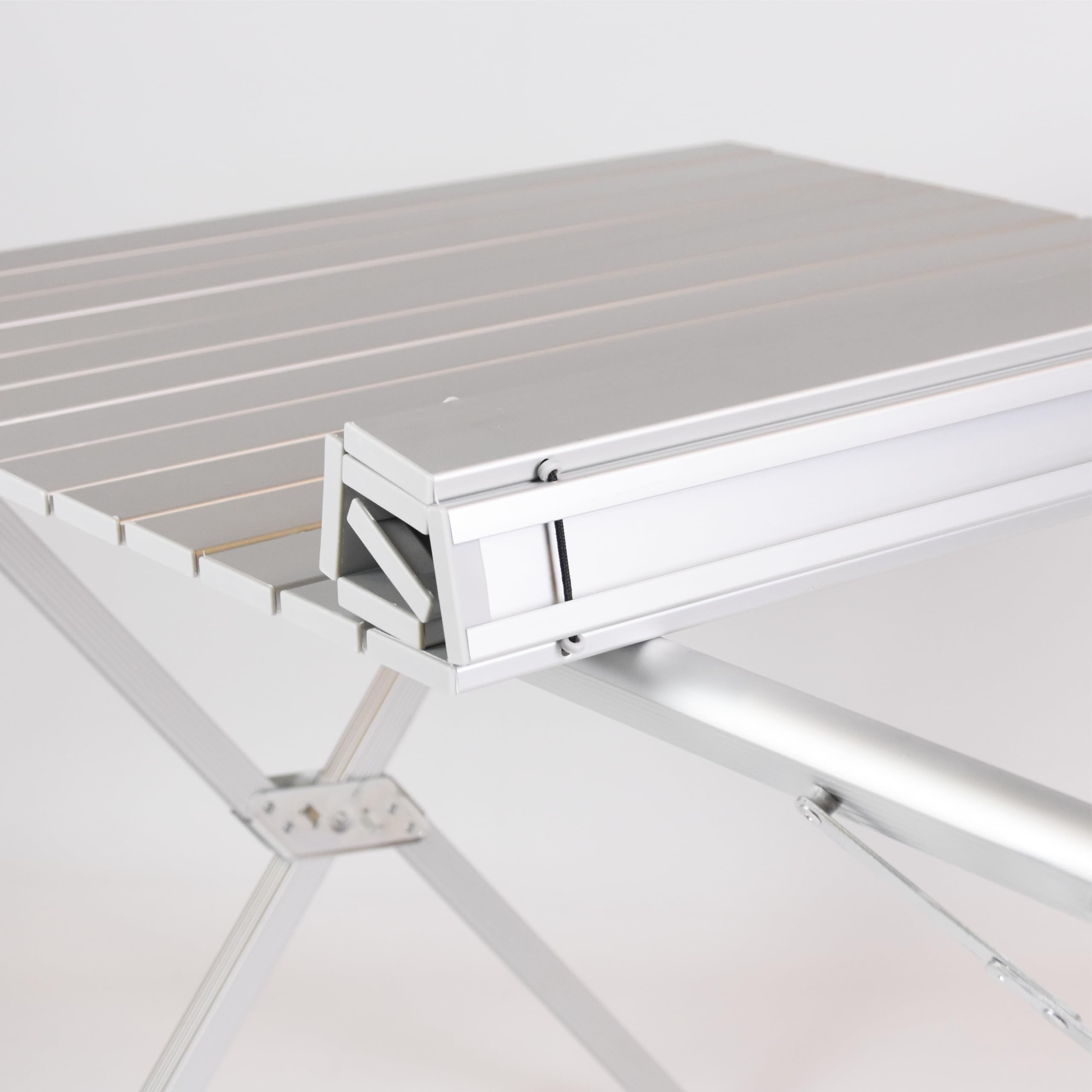 Nexos Trading Campingtisch mit Tragetasche Aluminum, grau Gartentisch Partytisch Buffettisch klappbar 108x71x72 cm