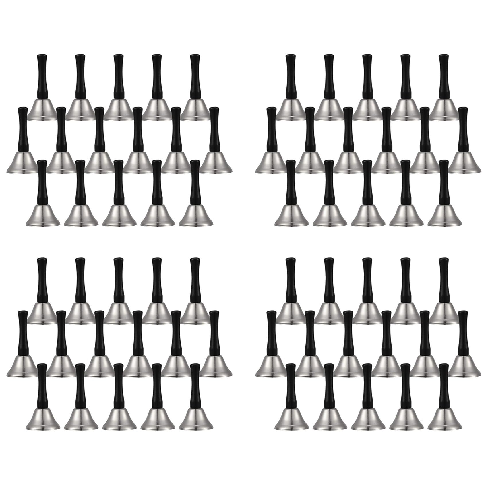 Clochettes de table blanche en métal pour signal de table et service de restauration