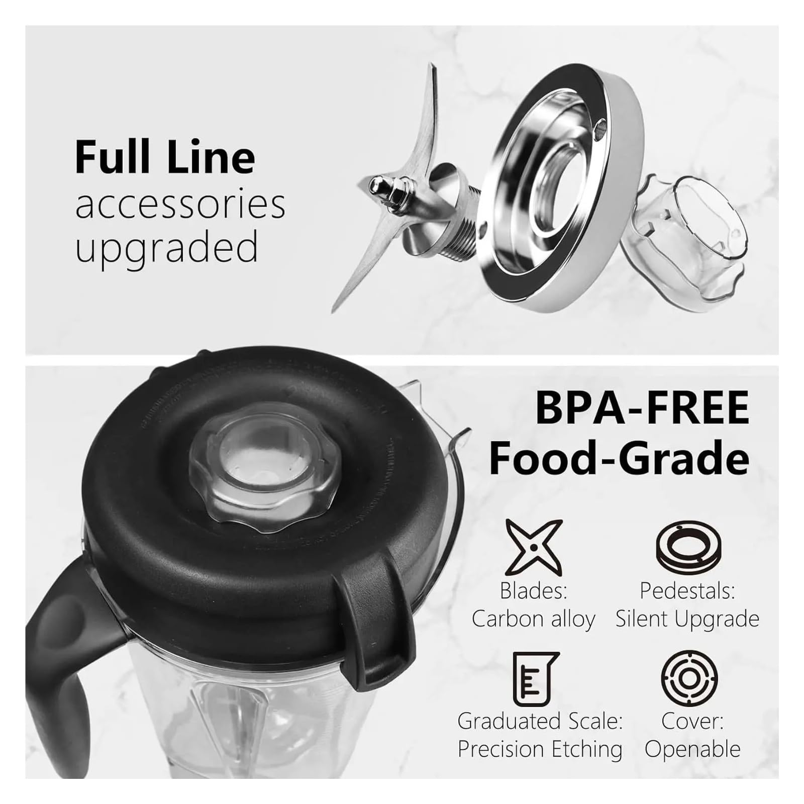 Mixer Pitcher Container Cup,Compatibile Con Vitamix 750