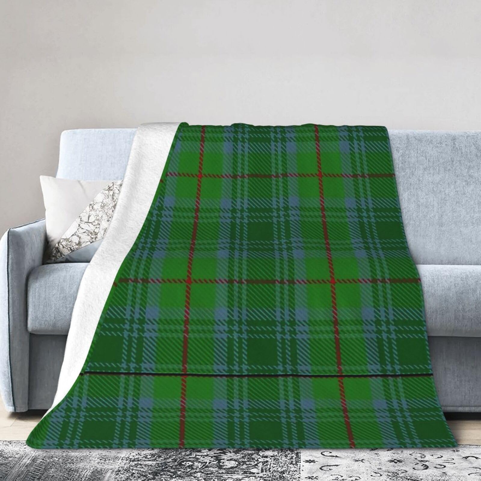 ERTDFXCV Clan Cranston Tartan Blanket 50"x40"