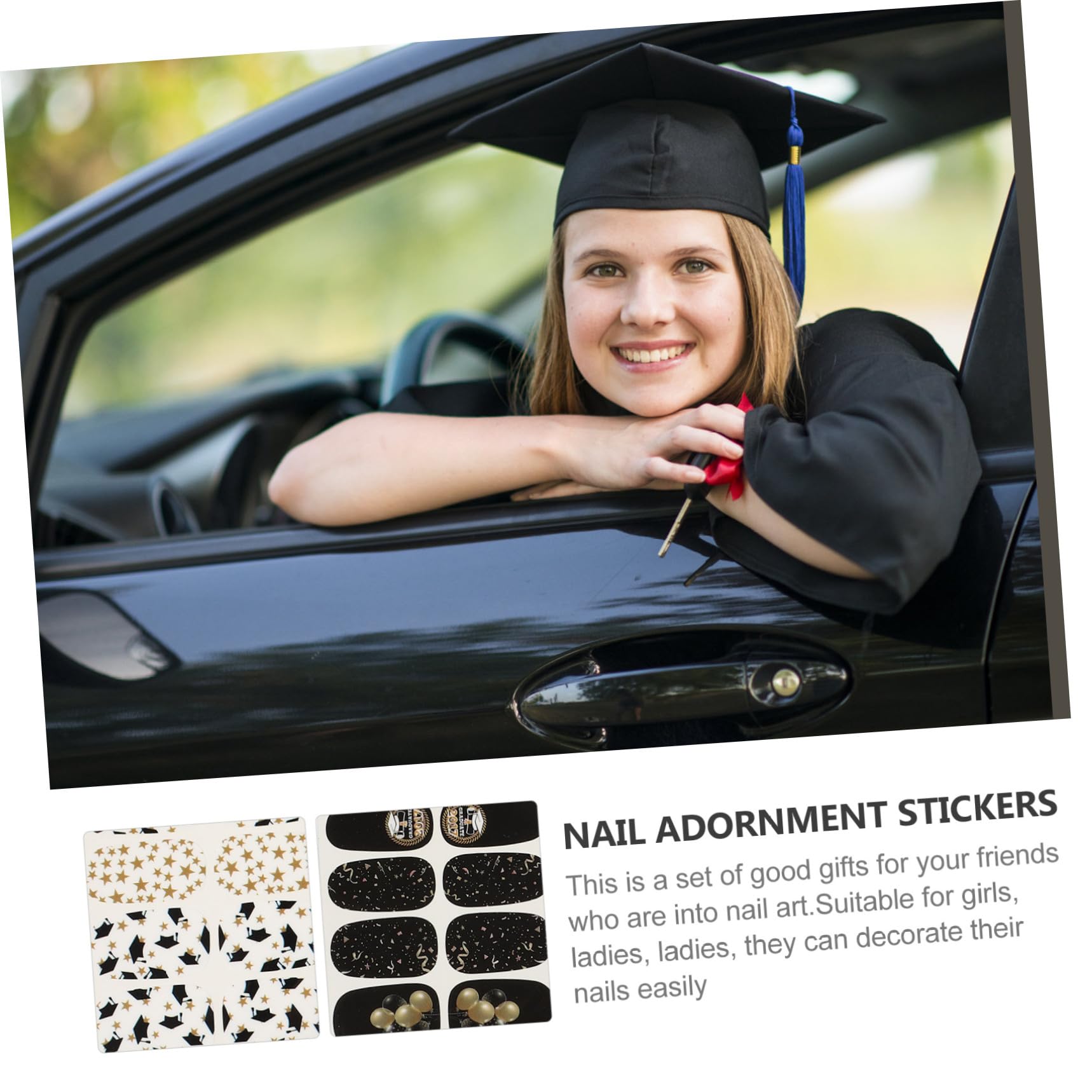 48fogli Adesivi Per Unghie Stickers Decorativi Per Nail Art Facile Applicazione Per e Speciali