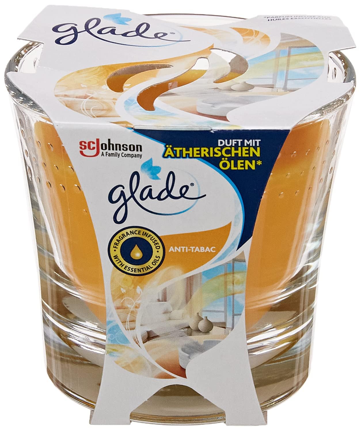 Glade Breeze Scented Candle in Glass Jar, Anti-Smoking, Burn Time Up to 30  Hours, 1 Pack, 1 x 129 g : Amazon.com.be: Home & Kitchen