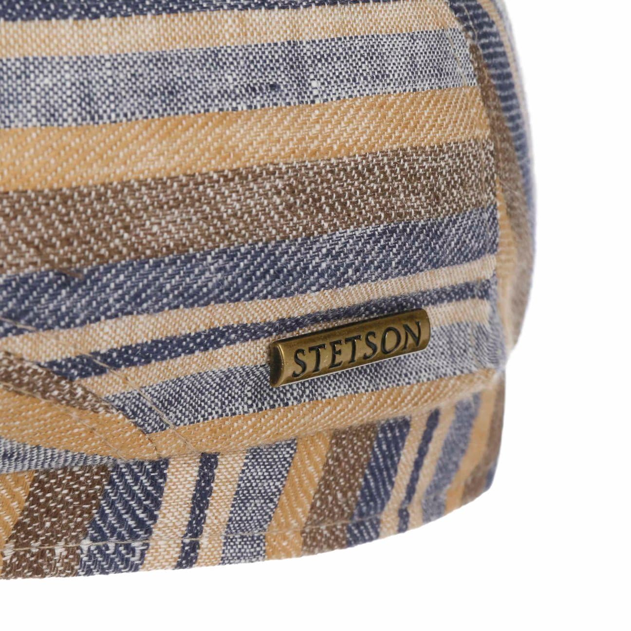 Stetson Sacota Driver Coppola Rigata Multicolore in Lino Prodotto in UE Unisex Primavera Estate