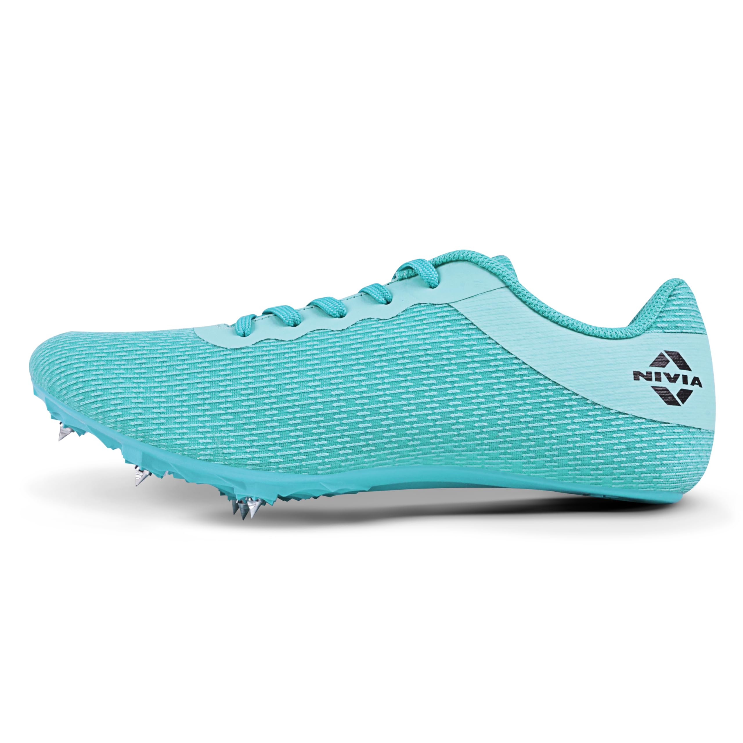 NIVIA Stride 3.0 Athletic Spikes Track & Field Shoes for Men | Sprint Spikes | Outdoor Running Shoes | Track and Field Shoes | (Sky Blue & Pink)-image-7