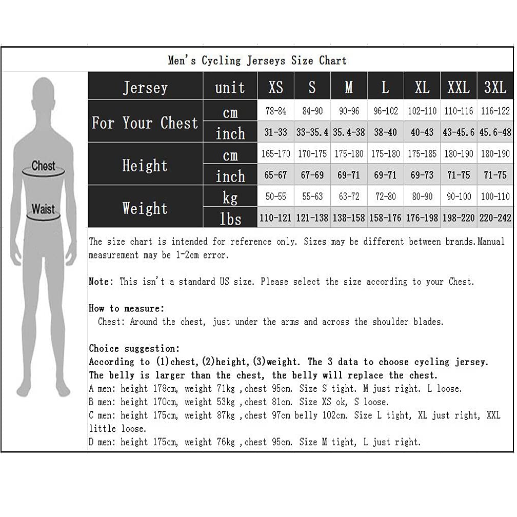 weimostar Maillot de cyclisme à manches longues pour homme