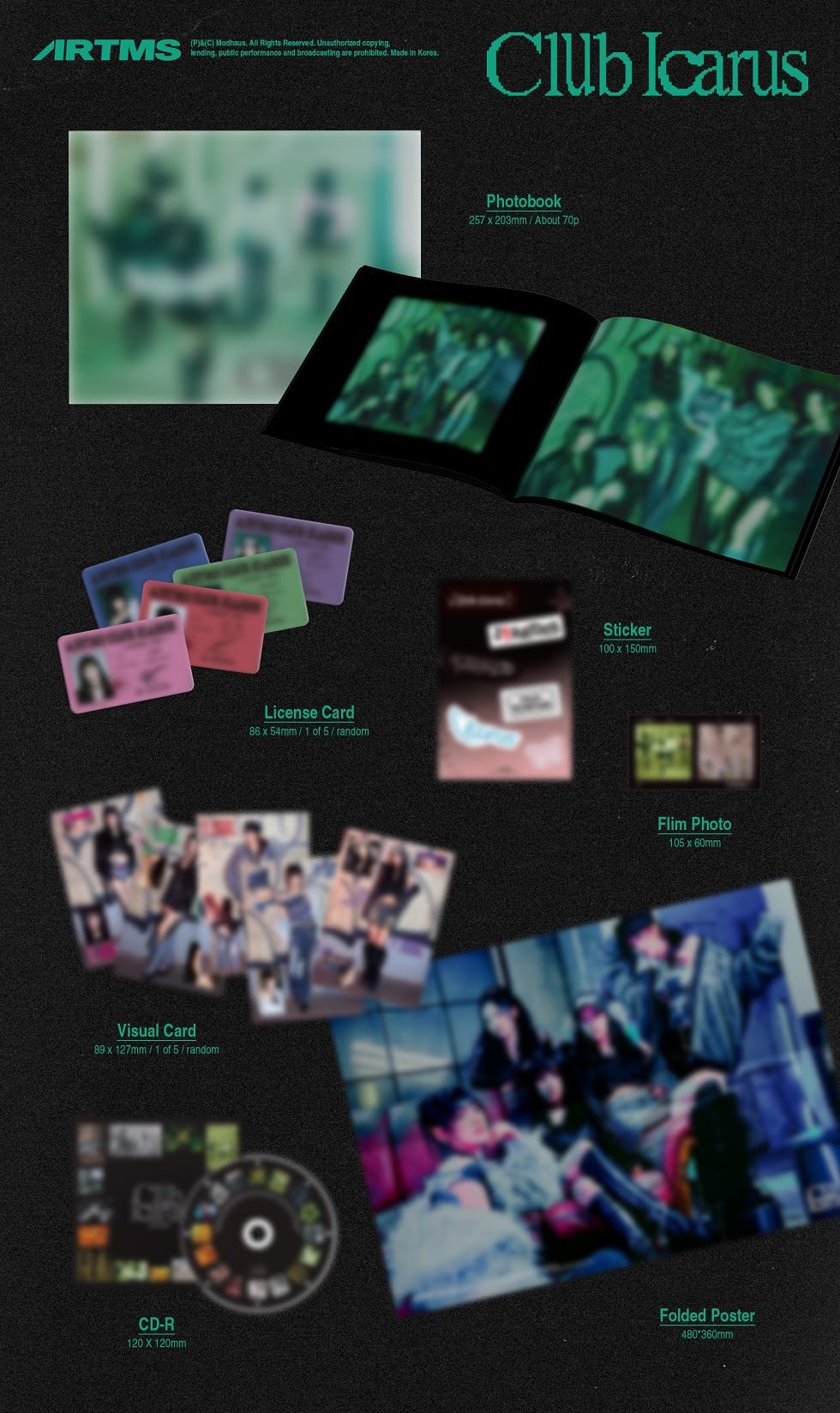 Amazon.com: ARTMS - 1st Mini Album [Club Icarus] (B ver.) : Home