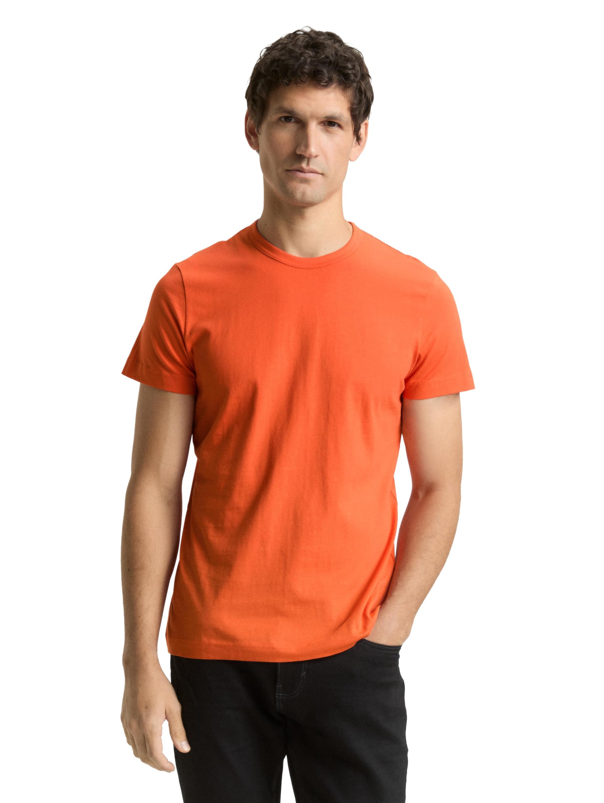 TOM TAILOR Herren Basic Fitted T-Shirt
